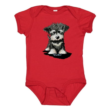 

Inktastic Schnauzer Pup Gift Baby Boy or Baby Girl Bodysuit