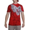 thumbnail image 1 of Konflic T-Shirt Homme Ailé Plume Blason MMA - Rouge - Petit, 1 of 2