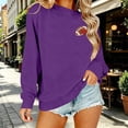 thumbnail image 5 of Kaondbfi Womens Football Embroidered Sweatshirt Casual Crewneck Pullover Long Sleeve Tops for Football Fans Fall Essentials Clothes, 5 of 6