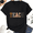 Black, variant on Patchwork Teach Teacher T-Shirt for Women, 100% Cotton Crew Neck Short Sleeve Shirt, Colorful Letter Graphic