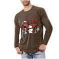 thumbnail image 1 of Blusas y camisas de manga larga con cuello redondo para hombre, ropa deportiva para el hogar, pijamas, camisetas de color liso, blusa deportiva para hombre, poliéster, 1 of 3