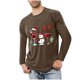 thumbnail image 1 of Blusas y camisas de manga larga con cuello redondo para hombre, ropa deportiva para el hogar, pijamas, camisetas de color liso, blusa deportiva para hombre, poliéster, 1 of 3
