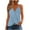 Light Blue, variant on Yghzkop Womens Deep V Neck Wrap Tank Tops Summer Sexy Spaghetti Strap Sleeveless Tee Shirts Trendy Cross Front Tunic Tops Bluose