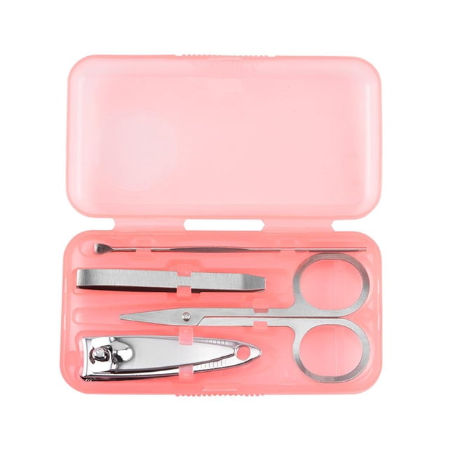 4 In 1 Manicure Set Nail Clipper Set Stainless Nail Stainless Steel Clippers Tools Pedicure B8u2