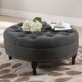 thumbnail image 1 of Palfrey Ottoman in Gray, 1 of 2