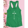 thumbnail image 3 of I Heart You Mom Crosswords Racerback Tank Women -Image by Shutterstock, Female x-Small, 3 of 4