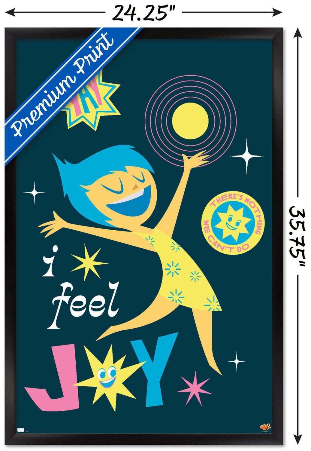 Disney Inside Out 2 - I Feel Joy Wall Poster, 14.725" x 22.375"