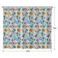 thumbnail image 5 of Colorful Dinosaurs Eggs Palms Pattern Shower Curtain 84"x72" ,Bathroom Decorative Shower Curtains Set with 12 Hooks,Modern Waterproof Washable Shower Curtain, 5 of 6