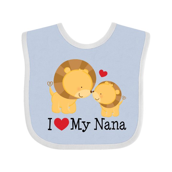 Inktastic I Love My Nana Boys or Girls Baby Bib