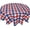 4th of July Plaid, variant on 60"X84" Halloween Tablecloth, Spider Web and Pumpkin Table Cloths, Water Resistant Ghost Bat Tablecloth for Halloween Indoor Outdoor Decorations