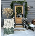 thumbnail image 3 of Hello Winter Garden Flags for Outside Decoration, Watercolor Forest with Snowflakes Small Yard Flag, Seasonal Farmhouse Winter Holiday Outdoor Decor 12.5x18 Vertical Double Sided, 3 of 6