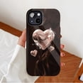 thumbnail image 2 of Shimmering Metallic Heart iPhone Case, Bling Design with Sparkle, Compatible with iPhone 11/12/13/14/15/16 (Pro Max/Plus), Romantic Gift for Couples or Valentine's Day, 2 of 9