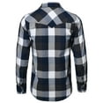 thumbnail image 2 of FashionOutfit Men's Casual Plaid Flannel Woven Long Sleeves Button Down Shirt, 2 of 4
