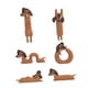 thumbnail image 2 of Figuras de Perro Salchicha de 6 Piezas para Decoración de Salpicadero, Bonitos Accesorios Coleccionables para El Interior Del Coche, para El Hogar, Es, 2 of 9