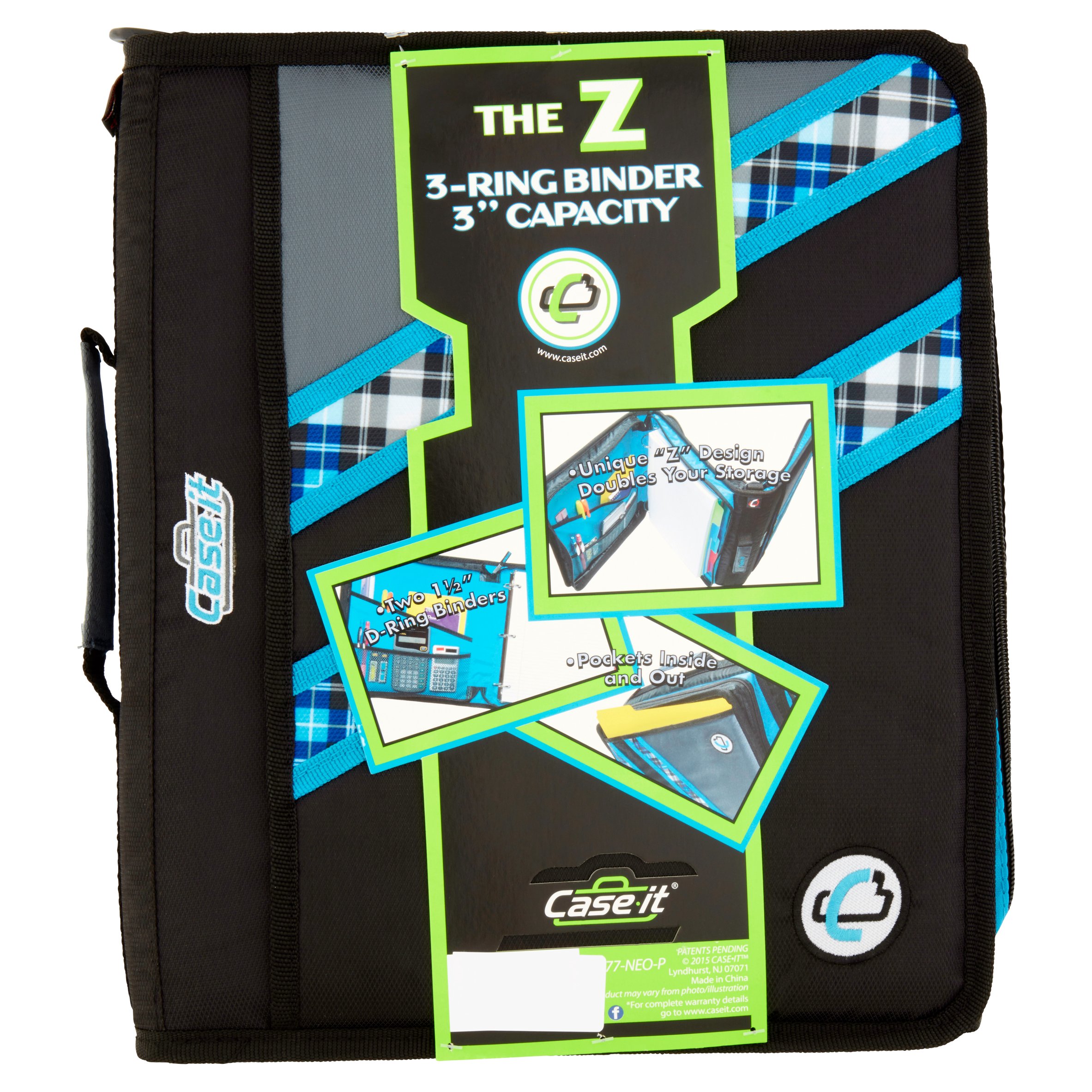 CaseIt The Z 3Ring Binder 3" Capacity