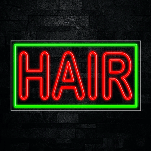 Hair-LED Neon Sign 33"L x 18"H #31080