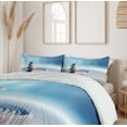 thumbnail image 6 of Ambesonne Lotus Flower Duvet Cover Sets, Harmony, 2-King, Grey Blue Pink, 6 of 7