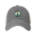 thumbnail image 2 of Boston Celtics Cowboy Mesh Baseball Cap Gray One Size, 2 of 5