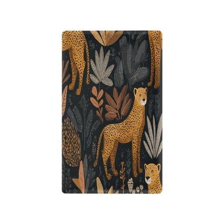 Light Switch Cover Switch Plate Outlet Cover Plug Cover for Electrical Unused Outlet Cover Cheetahs and Jungle Foliage Pattern