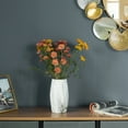 thumbnail image 4 of Contemporary Ceramic Marble Look Design Table Vase Geometric Flower Holder Decor, 4 of 10