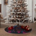 thumbnail image 4 of Sikiie Futuristic Purple Panther Nativity Christmas Tree Skirt, Jesus Christian Winter Holiday Tree Mat Decoration(30-48IN)48", 4 of 6