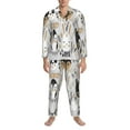 thumbnail image 4 of Kll Funny Animals Series Sleepwear Mens Flannel Pajamas,Long Cotton Pj Set, 4 of 9