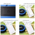 thumbnail image 4 of Matsuzay C6 Altavoz Bluetooth inalámbrico portátil Caja de sonido a prueba de agua con ranura para tarjeta HookTF Manos libres con ventosa para Cables de audio/vídeo Azul, 4 of 6