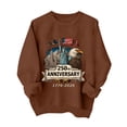 thumbnail image 6 of Leey-World Pretty Flag Heart 1776 2026 July 4th 250th Birthday T-Shirt American Shirts for Women(Brown,XL), 6 of 9