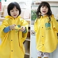thumbnail image 4 of Ludlz Kids Cute Raincoat Waterproof Rain Poncho Jacket Coat for Girls Boys 1-8 Years Cute Big Ear Waterproof Button Closure Kid Raincoat Children Rain Cape, 4 of 7