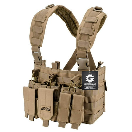 loaded gear Tactical Chest Rig Light Outdoor Adjustable (Best Chest Rig For Ar15)