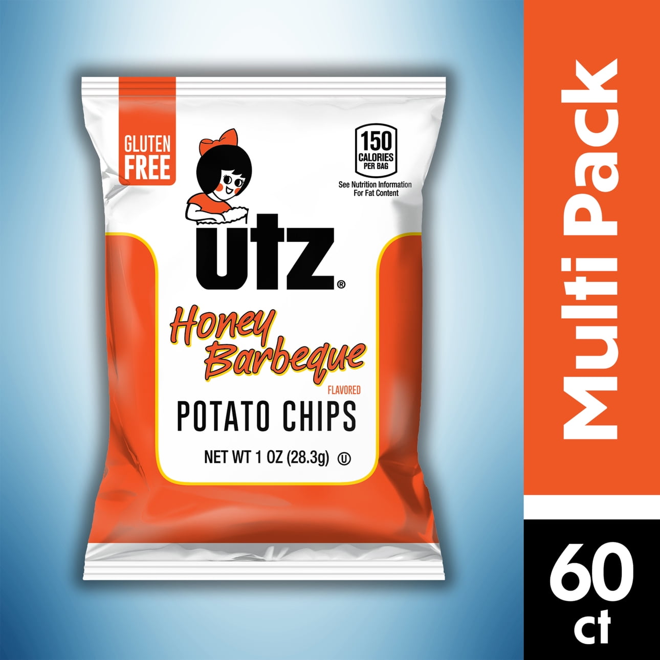 60 ct Vending Services Box 1 oz Utz Honey Barbeque Potato Chips