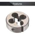 thumbnail image 3 of HUGFEGWE 3/8-24 Round Die, Machine Thread Right Hand Threading Die, Alloy Tool Steel 1pcs CJB91-23427, 3 of 7