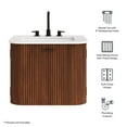 thumbnail image 2 of Modway Zia 24" Wall-Mount Bathroom Vanity with Marble Sink in Walnut, 2 of 10
