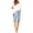 Blue, variant on NinXxx Women's Drawstring Elastic Waist Summer Soft Cute Beach Shorts with PocketsBlue S