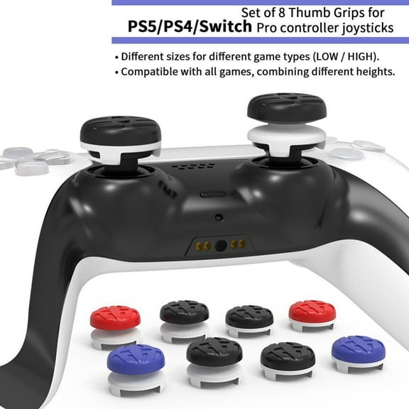 Thumb Grips Controller High-Rise Concave Joystick Caps