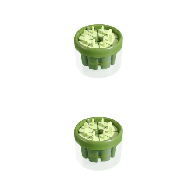Billuyoard Molde para helado, repuesto DIY, Color sólido, 8 rejillas, a prueba de polvo, antiadherente, lavable, reutilizable, accesorios para Verde 2piezas