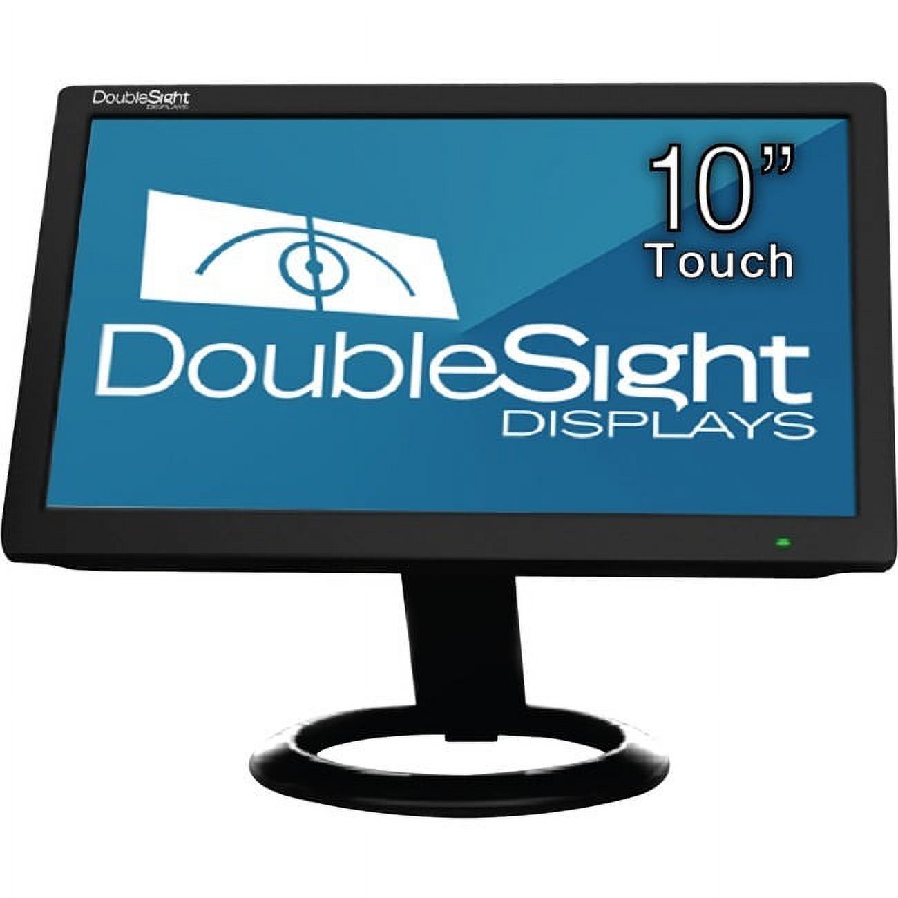DoubleSight DS-10UT - LCD monitor - 10.1" - touchscreen - 1024 x 600 - 200 cd/m������ - 500:1 - 16 ms - USB - black - image 2 of 2