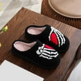thumbnail image 4 of Gaexia Women's Halloween Themed Cozy Slippers Unisex Comfortable Indoor Outdoor Casual Flat Slides For Couples And Family, 4 of 7