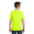 thumbnail image 2 of Sport Tek Boy's PosiCharge Competitor Cotton Touch Tee, Neon Yellow, X-Large, 2 of 3