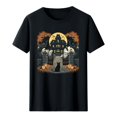 thumbnail image 5 of Frostluinai Women's Halloween Print Shirts Daily Walking Casual Shirt Crew Neck Short Sleeve Holiday Party Graphic Tees S-XXXL, 5 of 7