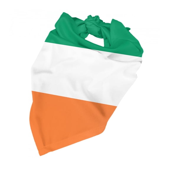 Flag Of Ireland Dog Bandana Dog Scarf Adjustable Bib Handkerchief Accessories For Small Medium Large Dogs