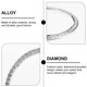 thumbnail image 2 of 1 Set Time Watch Ring Diamond Watch Bezel Compatible for Galaxy Watch 3 45mm, 2 of 4