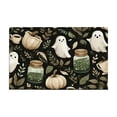 thumbnail image 2 of Halloween Mat Imitation Fleece Floor Mat Bathroom Entryway Carpet Pumpkin Ghost Pattern Non Slip Base Indoor Festival Ambiance Decor, 2 of 6