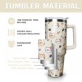 thumbnail image 4 of 40 oz Tumbler with Handle and Straw Lid, Cute Cat Insulated Cup, Double Vacuum Leak Proof Coffee Travel Mug, Stainless Steel Water Bottle Gifts for Women Men, 4 of 6