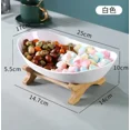 thumbnail image 1 of Table Plates Dinnerware Kitchen Fruit Bowl with Floors Partitioned Candy Cake Trays Wooden Tableware Dishes A-1, 1 of 6