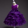 thumbnail image 5 of Xinhuaya Kids Girl Princess Pageant Dresses 3D Flower Tutu Holiday Party Wedding Prom Ball Gown Dresses 3-10 Y, 5 of 6