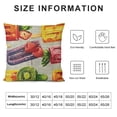 thumbnail image 5 of SHANXI Summer Pillow Covers Watercolor Decorative Pillow Cases Orange Fruits Cushion Case Seasonal Farmhouse Home 22x22in, 5 of 5