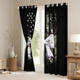 thumbnail image 3 of Homewish Cartoon Ribbon Bowknot Black Out Curtains for Teens, Rustic Camouflage Curtains Pack of 2 (42x63 Each), Vintage US Flag Bedroom Curtains, Window Curtains Bedroom Decor, 3 of 6