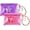 Pind and Purple, variant on 2 count Purse Wallets for Girls Cute Small Pouch With Zipper