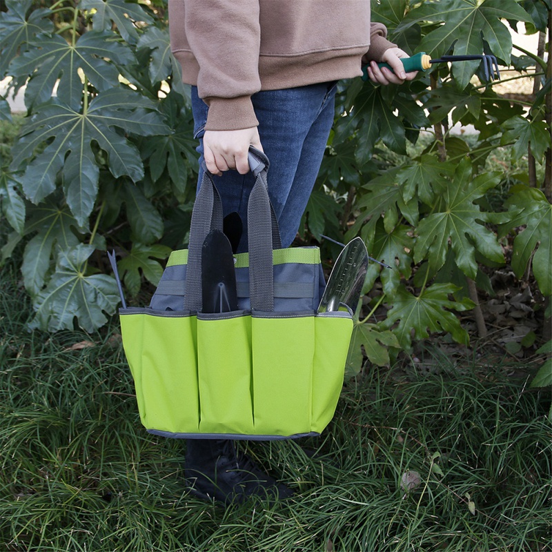 Garden Tool Bag, Garden Tote Storage Bag with 6 Pockets, Home Organizer
